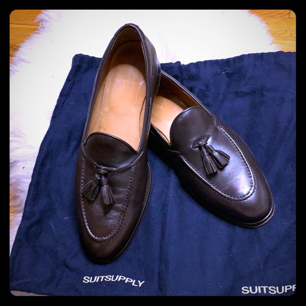 Suit Supply Dark Brown Tassel Loafer